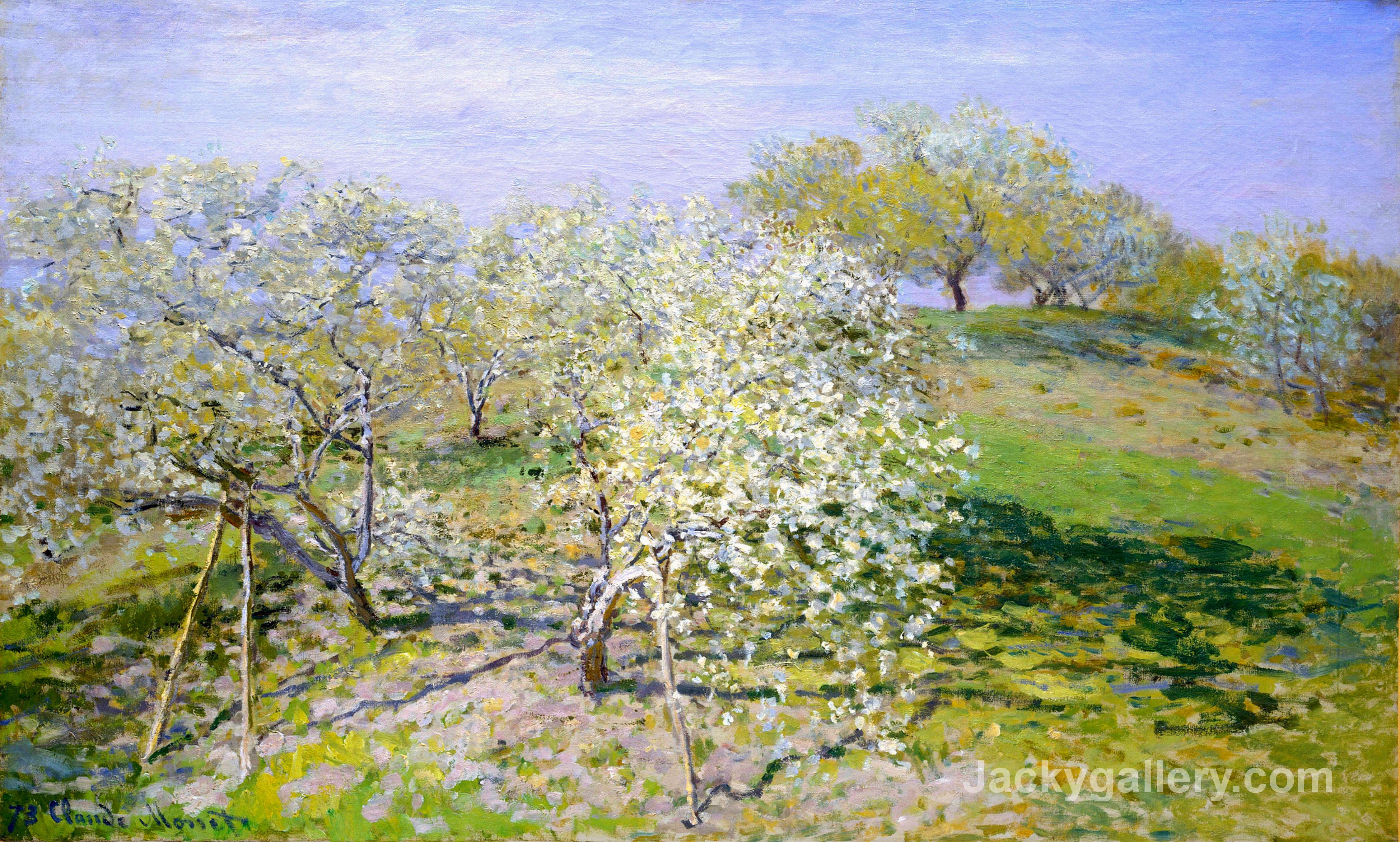 Apple Trees in Bloom by Claude Monet paintings reproduction